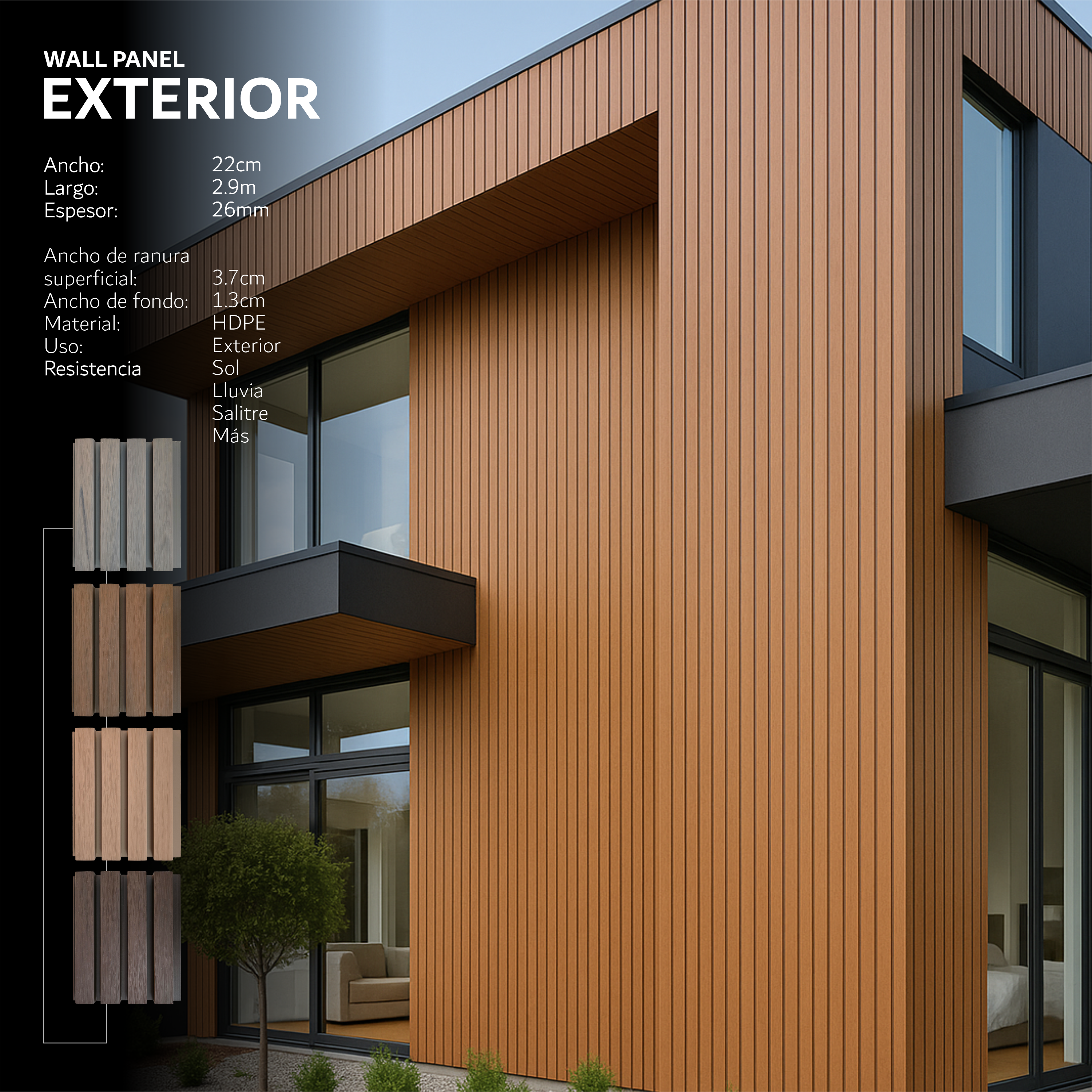 Wall Panel exterior HDPE